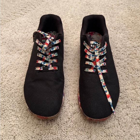 NOBULL Other - NOBULL Black Sneakers with Multicolor Laces